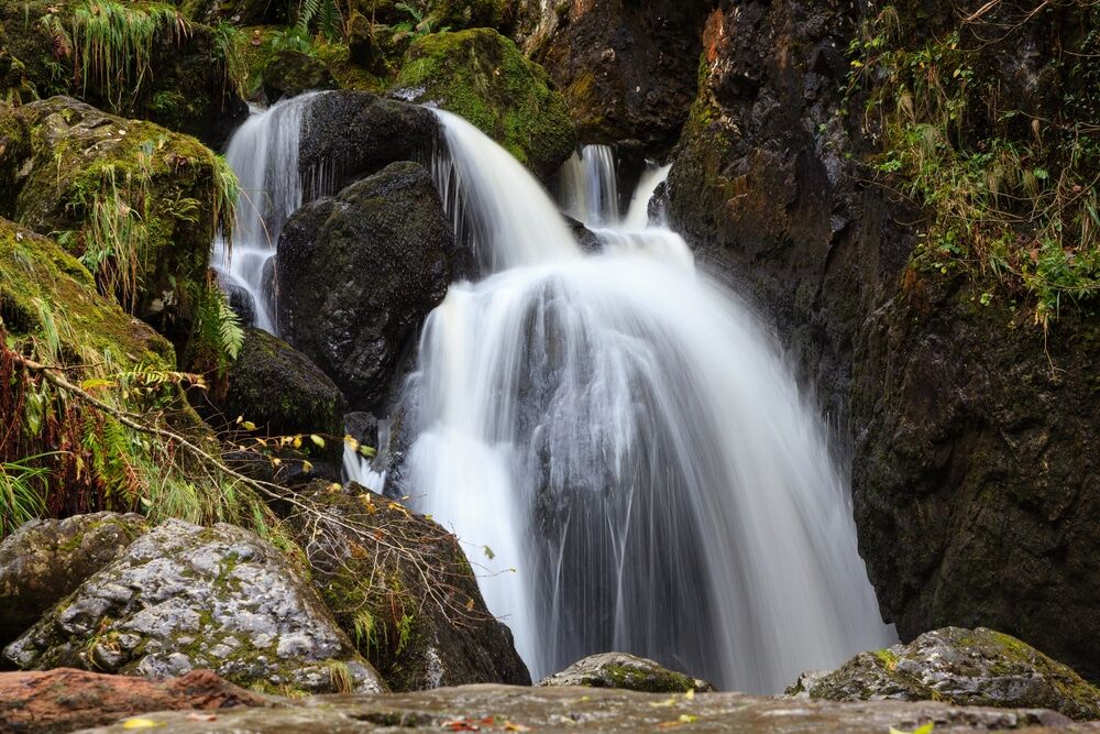 Lodore Falls waterfall in the Lake District